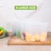 Bundle of 4 Pack 100% Silicone Reusable Food Storage Bags 50.7oz Translucent + 8 Pack 100% Silicone Reusable Sandwich Bags & Snack Bags view 4