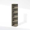 Furinno Reed Corner Shelf, 5-Tier Corner Bookshelf, Book Shelf, Corner Shelves, Storage Rack, for Organization and Storage, Home Office, Living Room, French Oak view 1