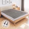 YAKEE Electric Mattress Pad Queen Size 60"x80", Dual Control,Soft Colar Fleece with 4 Heating Levels, 10-Hour Auto Shut Off, Fast Heating, Deep Pocket Bed Topper Fit Up to 21", Machine Washable, Grey view 1