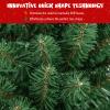Goplus 5ft Pre-Lit Slim Pencil Christmas Tree with Quick Shape Technology view 3
