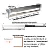 BABYCE Closet Hanging Clothes Rod, Laundry Room Extendable Closet Rod 30-60cm,Adjustable Wardrobe Hanger Rails,Stretchable Closet Clothes Rail Stainless Steel,Load-Bearing 25kg(447mm/17.6inch) view 2