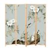 DOENUUB Room Dividers and Folding Privacy Screens, 4 Panel Wooden Freestanding Wall Room Divider, Living Room Partition Separator, Chinese Style Room Folding Privacy Screens, 1.8M(C) view 1