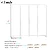 DOENUUB Room Dividers and Folding Privacy Screens, 4 Panel Wooden Freestanding Wall Room Divider, Living Room Partition Separator, Chinese Style Room Folding Privacy Screens, 1.8M(C) view 3