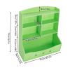 Kids Bookshelf Kid Toy Storage Organizer Home Organization Toys Bookcases 3Tier Children Wooden Bookshelves Easy to Assemble Book Cabinets for Nursery Kindergarten Playroom Bedroom Study Room (Green) view 3