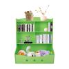 Kids Bookshelf Kid Toy Storage Organizer Home Organization Toys Bookcases 3Tier Children Wooden Bookshelves Easy to Assemble Book Cabinets for Nursery Kindergarten Playroom Bedroom Study Room (Green) view 4