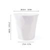 DUANZEYUQA Wastepaper Basket Large Indoor Trash Can Household Toilet Paper Basket Kitchen Living Room Office Waste Paper Basket Strong and Quantity Garbage Can(C)(B) view 2