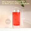 13oz Highball Glasses Set of 6 with 10.5oz Lowball Glasses Set of 6, Premium Crystal Drinking Glasses for Whiskey, Scotch, Cocktail and Juice view 2