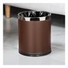 DUANZEYUQA Wastepaper Basket 10L Trash Can Without Cover Round Household Living Room High-end Trash Basket Simple Office Bedroom Kitchen Bathroom Hotel Trash Can Garbage Can(A) view 1