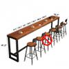 AUQMTAIN Narrow Bar Table, Bar Height Pub Table, Counter Height Bar Table, Rectangular High Top Kitchen & Dining Counter Tables with Sturdy Legs-Table Only (70.9" L x 15.7" W x 41.3" H) view 3