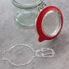 ABOOFAN Glass Canning Jar Accessories Wire Clamp Wide Mouth Glass Jars Sealed Buckle Metal Kitchen Storage Can Wire Locking Sealing Buckle Replacement Silver view 2