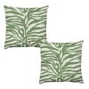ArogGeld Pack of 2, Chinoiserie Pillow Cover 20"x20" Tiger Print Sage Green Throw Pillow Zebra Animal Print Euro Sham Pillow with Zipper Farmhouse Velvet Throw Pillow Cover view 1