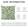 ArogGeld Pack of 2, Chinoiserie Pillow Cover 20"x20" Tiger Print Sage Green Throw Pillow Zebra Animal Print Euro Sham Pillow with Zipper Farmhouse Velvet Throw Pillow Cover view 2