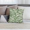 ArogGeld Pack of 2, Chinoiserie Pillow Cover 20"x20" Tiger Print Sage Green Throw Pillow Zebra Animal Print Euro Sham Pillow with Zipper Farmhouse Velvet Throw Pillow Cover view 4