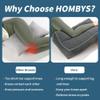 HOMBYS Shredded Memory Foam Knee Pillow for Side Sleepers, 5.5" Height Pillow Between Legs for Aligns Spine & Relieves Pressure Hip & Leg Elevation, Supportive Pillow for Pregnancy, Sciatica, Grey view 4
