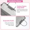 11.4 X 8.66 Inch Wall Hanging Storage Bags with Pockets, Wall Organizer Storage Basket for Dorm, Kitchen, Bathroom, Bedroom, Office, Gray view 3