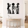 Metal Wall Art, 3 Piece African Women Metal Wall Decor, African American Metal Wall Art, Woman Wall Art, African Art Wall Decor, African Wall Art, Wall Decor for Living Room (Gold, 39"x36" | 100x91cm) view 3