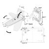 SDdPulse Hiding Ironing Board Wall Mounted Foldaway Ironing Board, Space Saving Design,Engineered to Last A Lifetime,Swivels Up to 180 Degrees,Complete with Fittings and Foldable Ir,White view 2