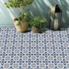 WEBEEDY 36 PCS Blue-Beige Tile Sticker Decal Easy to Peel and Stick Self-Adhesive Wall Tile Decals Waterproof Removable Decorative Stickers for Kitchen Bathroom Laundry Shower Decor(4x4 Inch) view 3