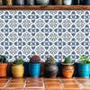 WEBEEDY 36 PCS Blue-Beige Tile Sticker Decal Easy to Peel and Stick Self-Adhesive Wall Tile Decals Waterproof Removable Decorative Stickers for Kitchen Bathroom Laundry Shower Decor(4x4 Inch) view 4