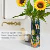 ALAZA Planet Starry Sky Painting Vase for Flowers 3.9" W x 11.8" H Cylinder Vases for Centerpieces Home Office Decor Storage Container view 4