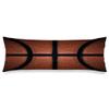 Basketball Body Pillow Cover 20x54 Pillow Case Basketball Spot Leather Texture Sport Cushion Long Pillowcase with Zipper Sports Theme Decorative Soft Large Bedding Pillow Cases for Bedroom,Couch view 1