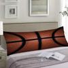 Basketball Body Pillow Cover 20x54 Pillow Case Basketball Spot Leather Texture Sport Cushion Long Pillowcase with Zipper Sports Theme Decorative Soft Large Bedding Pillow Cases for Bedroom,Couch view 2