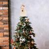 VANZACK Christmas Tree Topper Angel Figurine Tree Topper Angel Xmas Tree Topper Ornaments Christmas Treetop Decor for Christmas Table Holiday Shopping Mall Decor view 3