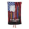 No One Fights Alone USA Flag Thin Line Military Police Nurse Beach Towel Bath Towel Absorbent Bathroom Towels Super Oversized 32x52 Inch view 1