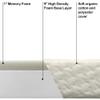 Foamma 10 x 28 x 72 Camper/RV Travel Memory Foam Bunk Mattress, Organic Cotton Cover, Made in USA, Comfortable, Travel Trailer, CertiPUR-US Certified Foam view 3