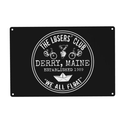 The Losers' Club Emblem Metal Aluminum Sign Decor Bar Patio Poster Wall Garage Decorations Funny Gifts 12 x 8 Inches