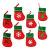 FUNOMOCYA 8pcs Christmas Cutlery Bags Festive Silverware Holder for Forks Knives Spoons Portable Tableware Supplies Holiday Theme for Dining Decor view 1