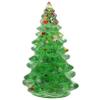 CATIEBYE Miniature Christmas Tree Ornament Handmade Resin Craft Decorative Xmas Tree for Desktop Holiday Decor for Table Dining Centerpiece view 1