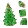 CATIEBYE Miniature Christmas Tree Ornament Handmade Resin Craft Decorative Xmas Tree for Desktop Holiday Decor for Table Dining Centerpiece view 4