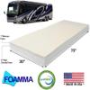 Foamma 12 x 30 x 75 Camper, RV Travel Memory Foam Bunk Mattress Replacement, Made in USA, Comfortable, Travel Trailer, CertiPUR-US Certified, Cover Not Included view 2