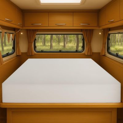 Foamma 12" x 39" x 75" High Density RV Bunk Mattress Foam Replacement Topper for Camper, Truck, Travel Trailer, Firm, CertiPUR-US Certified, Made in USA, Cover Not Included