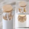 Toothpick Dispenser Automatic Toothpick Holder Style Toothpick Box Wooden Resin Toothpick Dispenser For Home, Business, Restaurant, Coffee Shop Toothpicks For Appetizers view 2