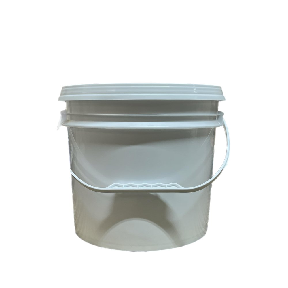 2.5 Gallon Bucket Food Safe Container with Lid (White, 1pc with Lid) Great for All-Purpose Usage