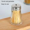 Toothpick Dispenser Toothpick Box Thickened Glass Bottle Transparent Toothpick Jar Household Daily Necessities Restaurant Kitchen Toothpick Box Toothpicks For Appetizers view 4