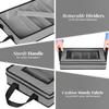 Flatware Storage Case - Durable 5 Compartment Silverware Storage Container Box with Removable Lid and Easy to Carry Handles - Large Capacity Keeps Your Cutlery Organized & Protected - Gray view 3