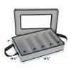 Flatware Storage Case - Durable 5 Compartment Silverware Storage Container Box with Removable Lid and Easy to Carry Handles - Large Capacity Keeps Your Cutlery Organized & Protected - Gray view 4