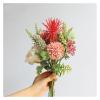 FURUIM2024M Artificial Flowers Simulation Bouquet Bridal Wedding Flowers Bouquet Artificial Silk Rose Pouf Lavender Vanilla Spike Eucalyptus Leaves Wedding Flowers Flower Decoration view 2
