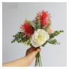 FURUIM2024M Artificial Flowers Simulation Bouquet Bridal Wedding Flowers Bouquet Artificial Silk Rose Pouf Lavender Vanilla Spike Eucalyptus Leaves Wedding Flowers Flower Decoration view 3
