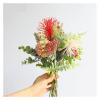 FURUIM2024M Artificial Flowers Simulation Bouquet Bridal Wedding Flowers Bouquet Artificial Silk Rose Pouf Lavender Vanilla Spike Eucalyptus Leaves Wedding Flowers Flower Decoration view 4