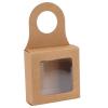 aqxreight Kraft Paper Wine Bottle Box Hanging Hook Window Foldable Boxes 25 Count view 1