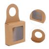 aqxreight Kraft Paper Wine Bottle Box Hanging Hook Window Foldable Boxes 25 Count view 2