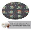 Dwrepo Round Seat Cushion Many Zombies Chair Cushions Non Slip Removable Chair Pad Stool Cushion Stool Seat Cover for Couch Sofa Floor Office Kitchen 15.3 Inch view 4