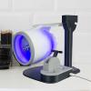 OSKOPWRC Turbo Engine Desk Fan with Red Light, Novelty Jet Engine Shape Turbofan, 2-in-1 Personal Cooling Fan for Bedroom Home Office (Blue) view 3