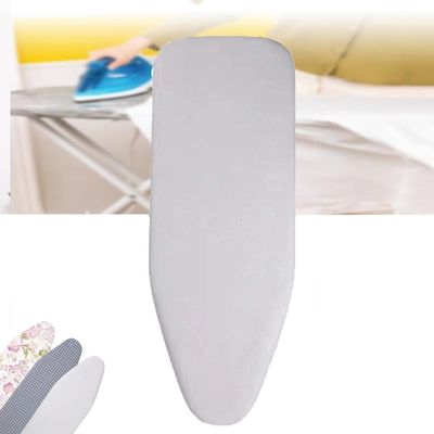 TAJMDGW Ironing Board Pad with Padding 12x35in 14x43 in Ironing Board Replacement Pad and Cover, Cotton Ironing Board Cover Resist Scorching and Staining(Silver,13x43 Inch(110x34 Cm))