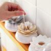 Toothpick Dispenser Toothpick Box Storage Box for Hotel Living Room Exquisite Cotton Swab Holder Flower Design Storage Container Toothpick Organizer Toothpicks For Appetizers(A) view 4