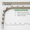 1m-12m Long Black Bendable Ceiling Curtain Railing, L Shape U Shape Flexible Curtain Tracks and Fittings(Wall Mount,1m/3.3ft) view 4